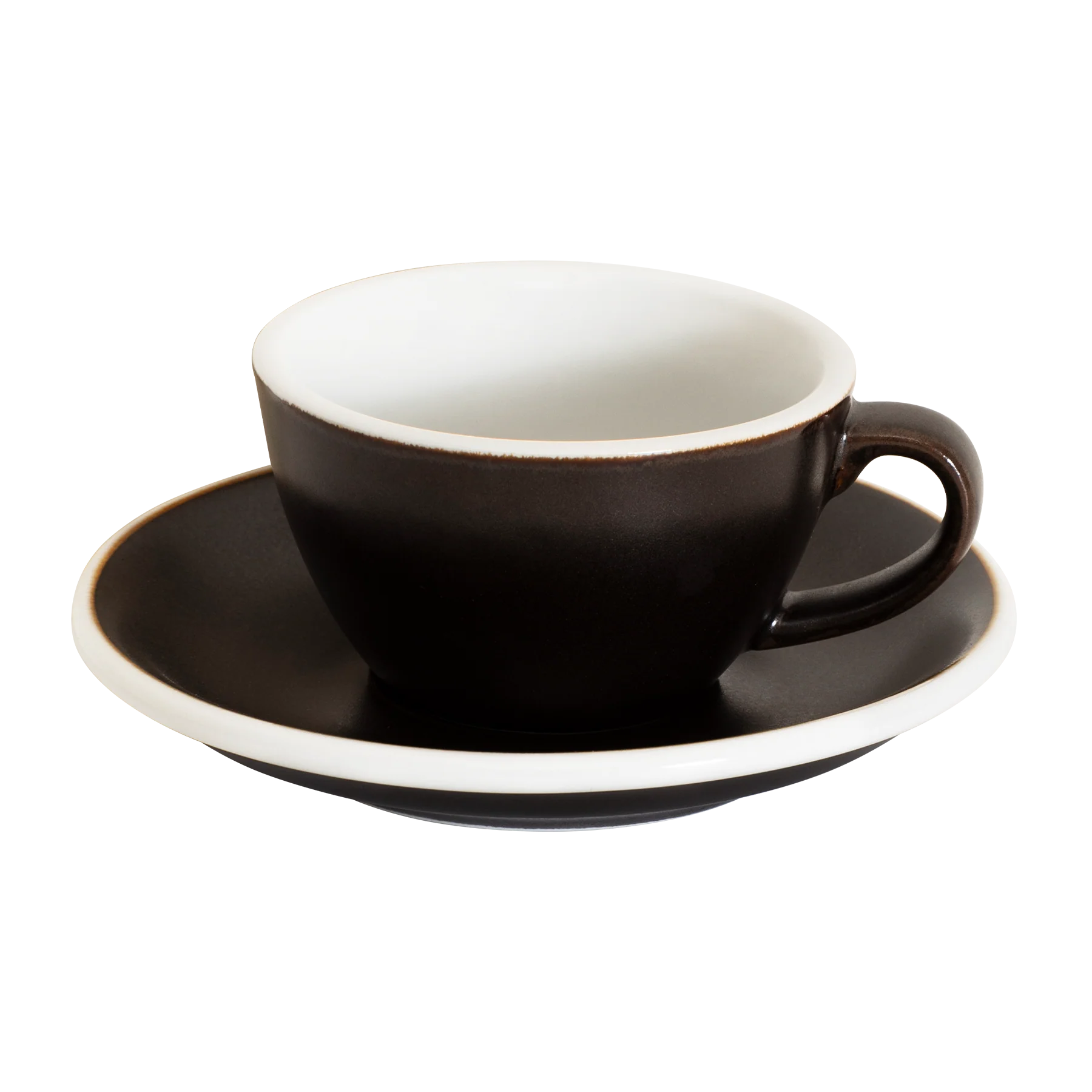 Set of 1 x 150ml Flat White Cup and Saucer - Image 8