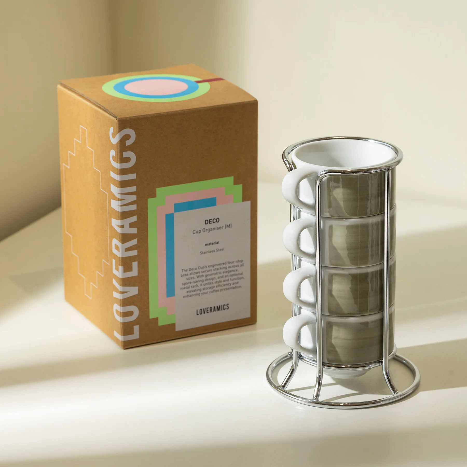 Set of 4 x 165ml Flat White Cups - Image 3