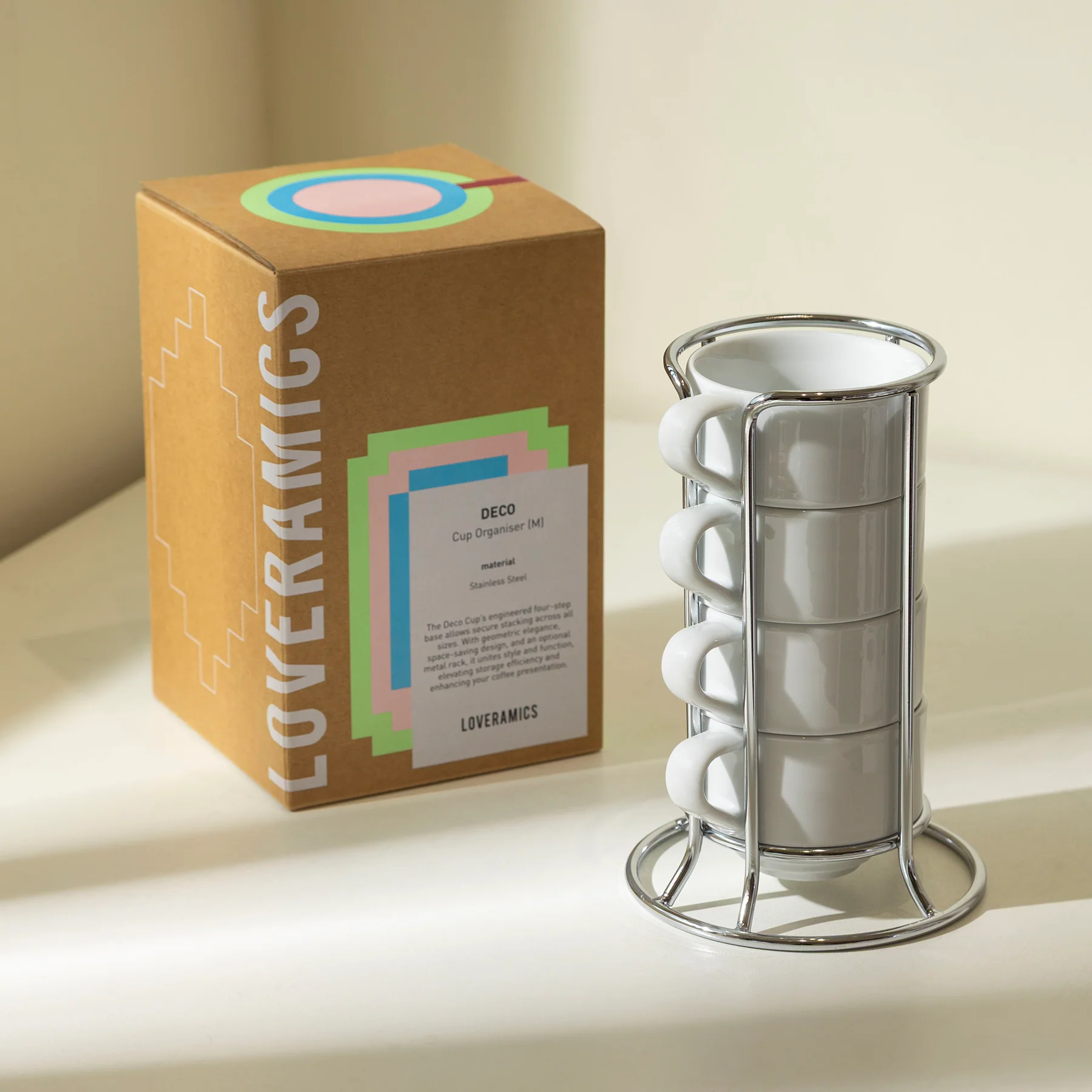 Set of 4 x 165ml Flat White Cups - Image 5