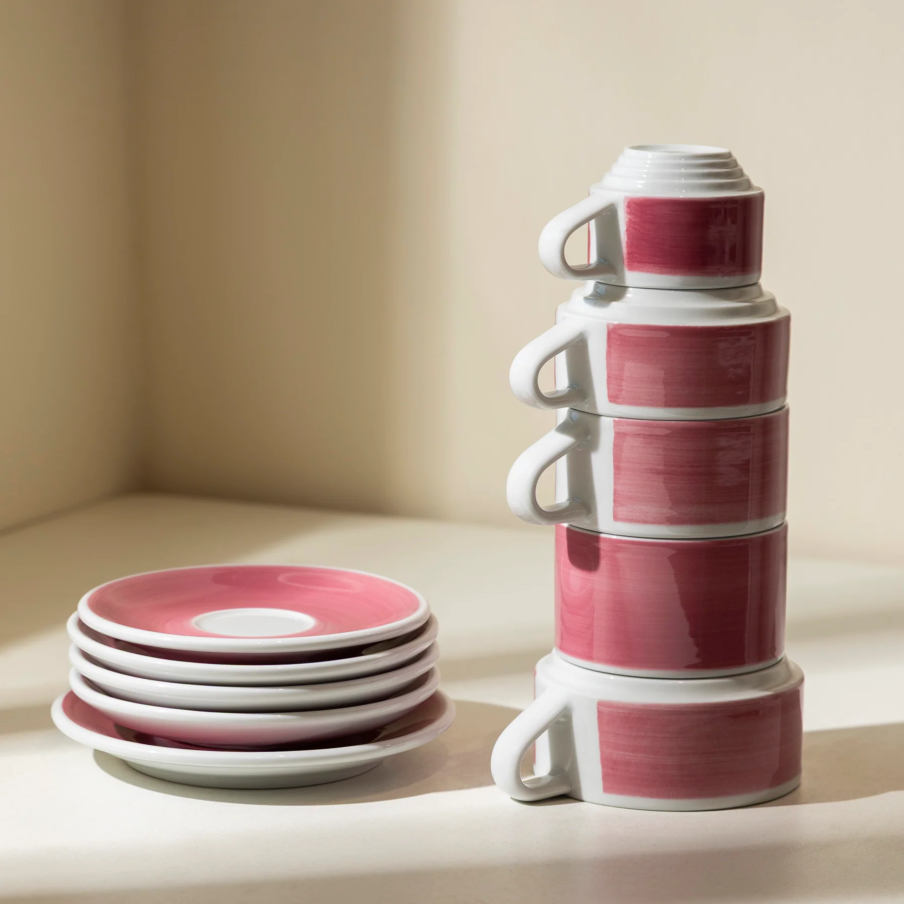 Set of 5 - All Size Deco Cups and Saucers - Image 3