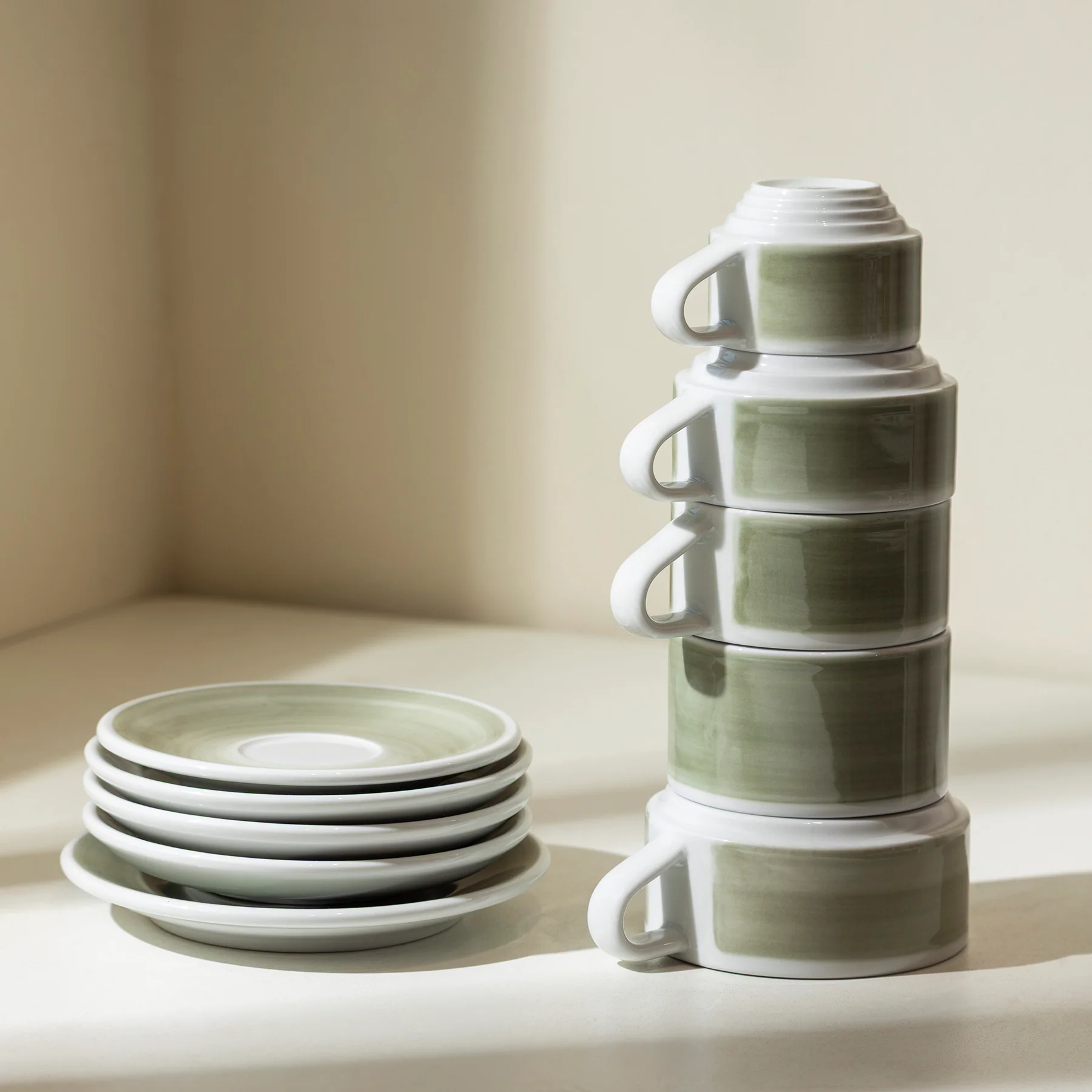 Set of 5 - All Size Deco Cups and Saucers - Image 4