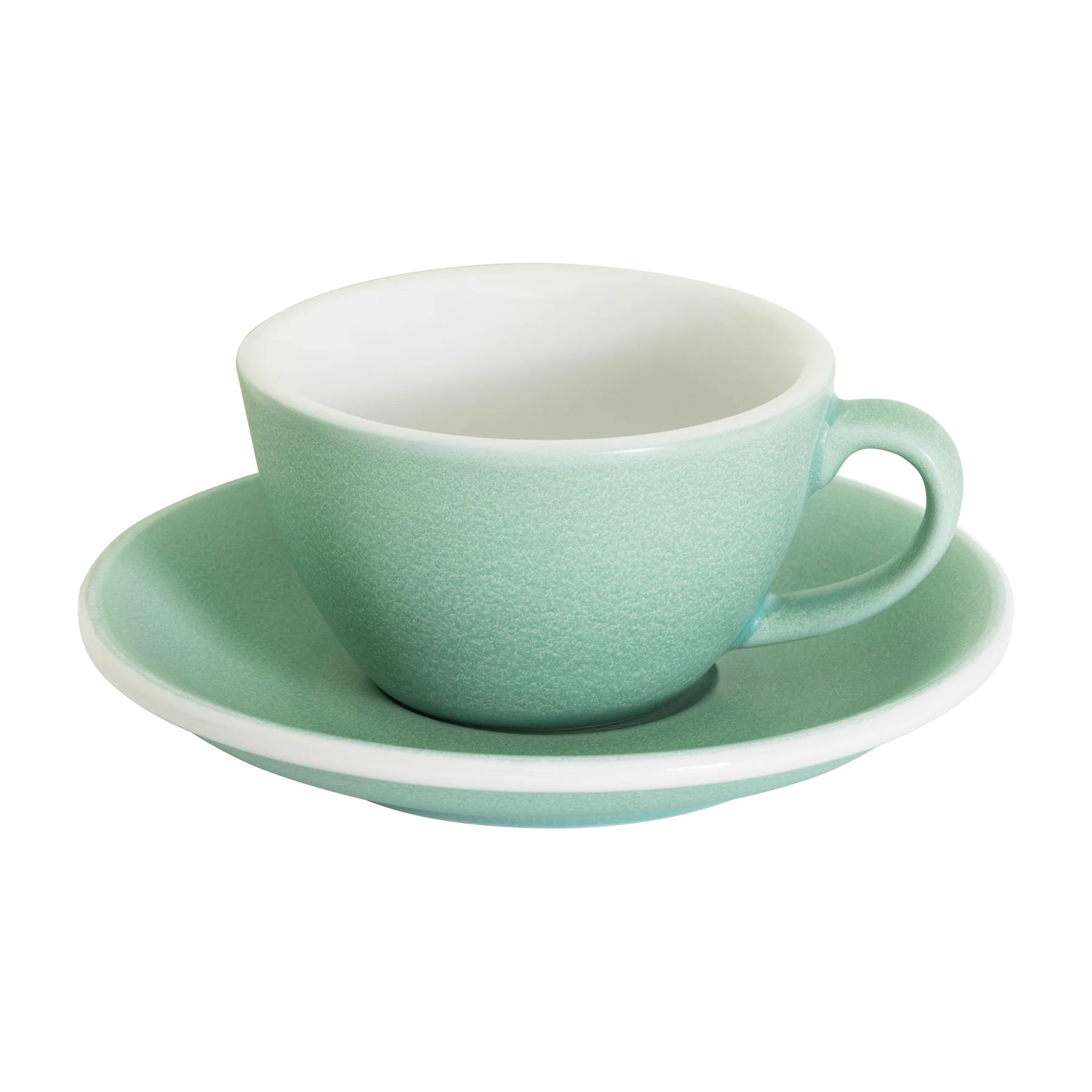 Set of 1 x 150ml Flat White Cup and Saucer - Image 2