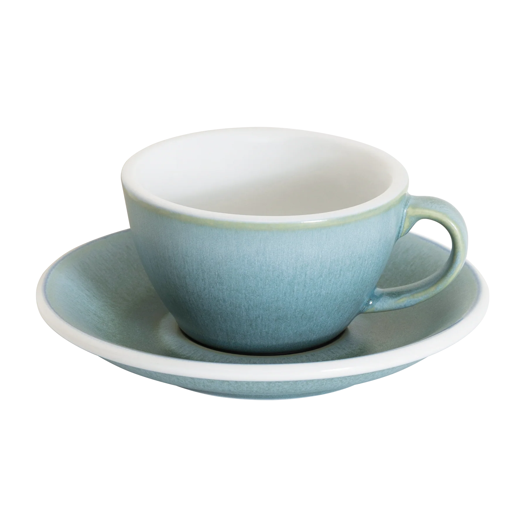 Set of 1 x 150ml Flat White Cup and Saucer - Image 3