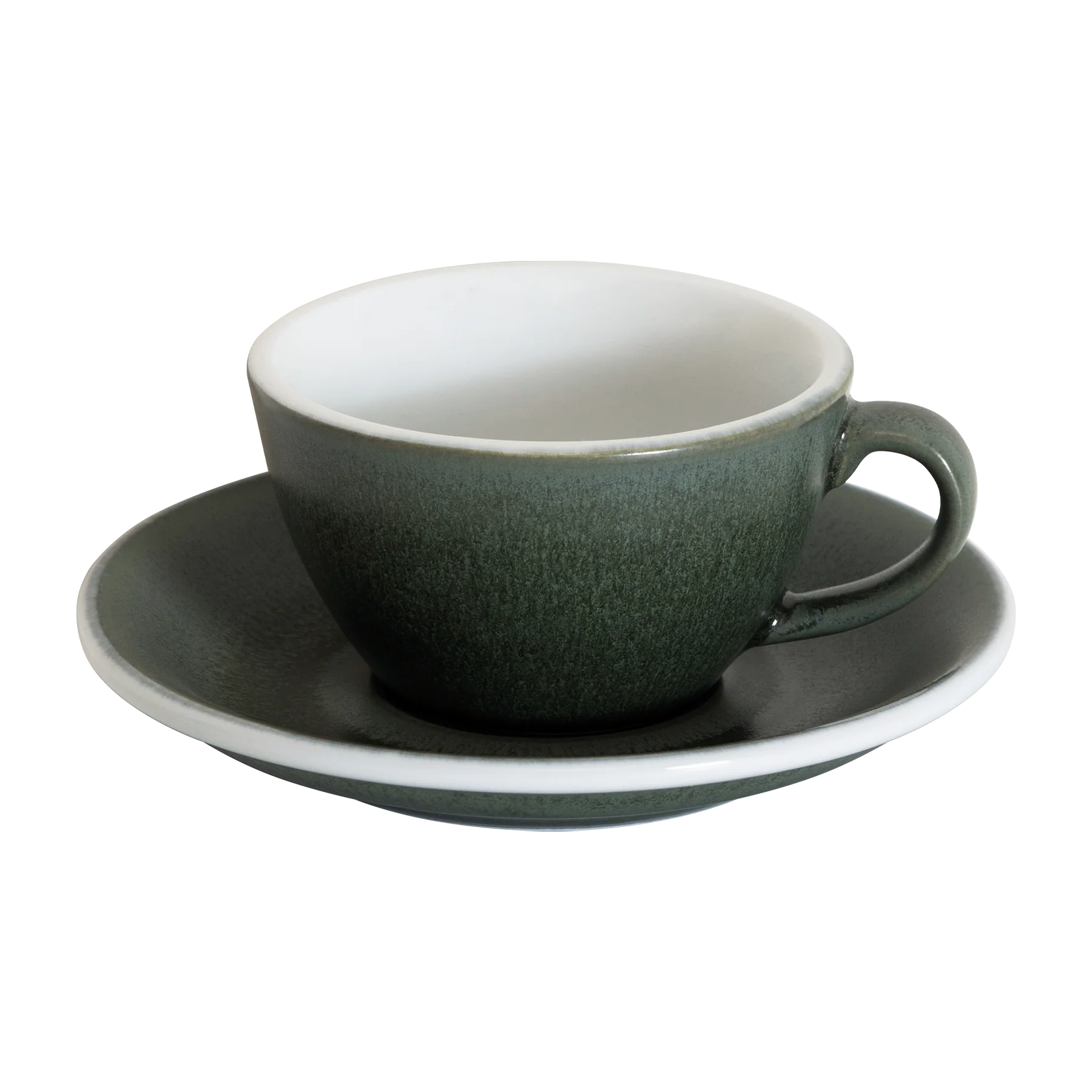 Set of 1 x 150ml Flat White Cup and Saucer - Image 4