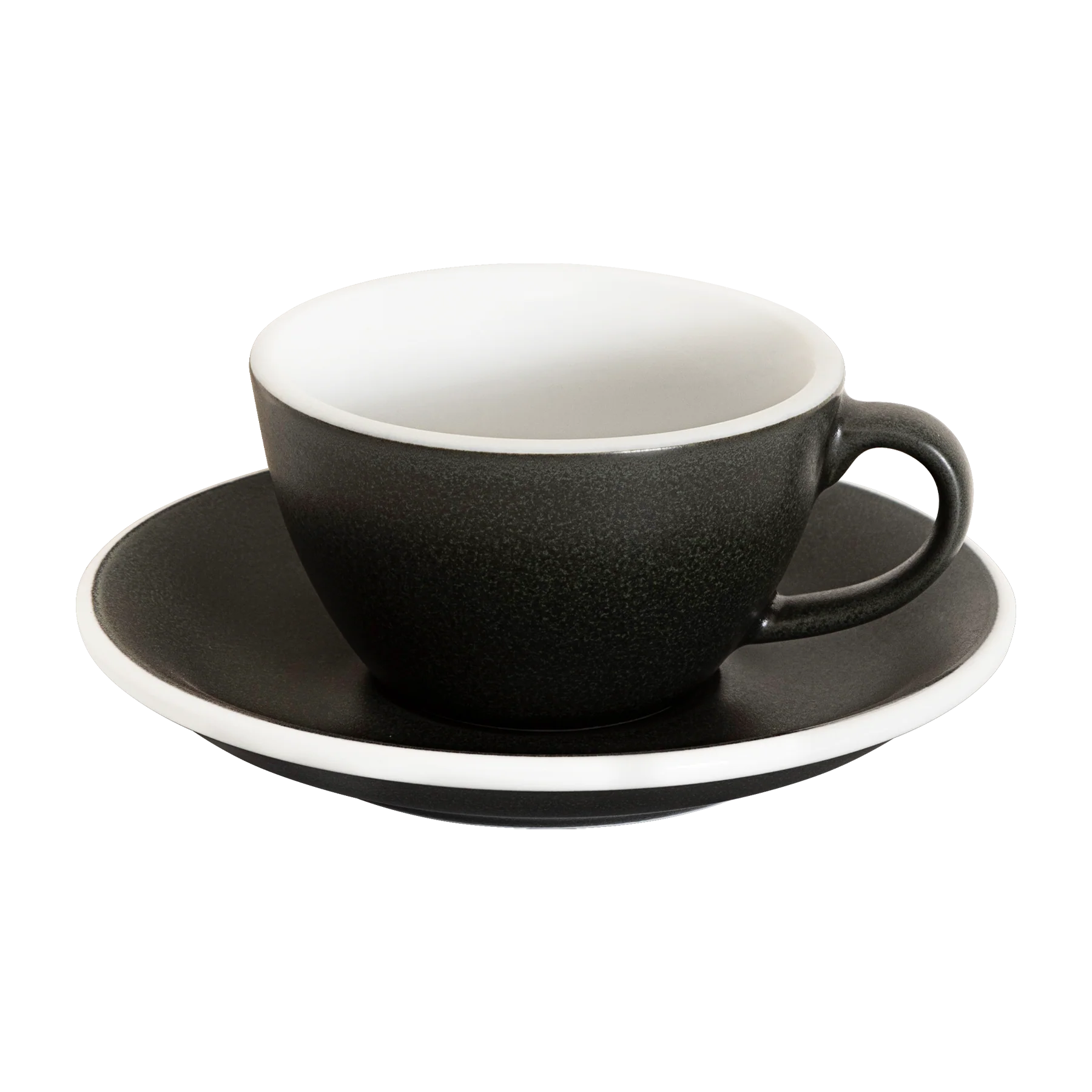 Set of 1 x 150ml Flat White Cup and Saucer - Image 5