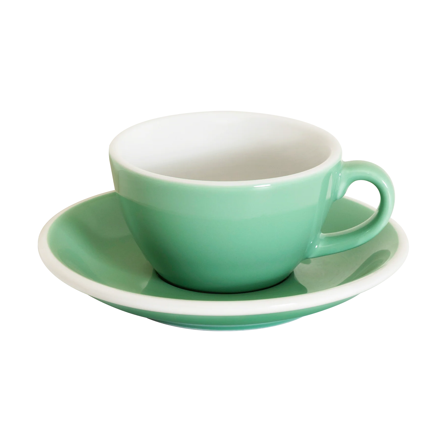Set of 1 x 150ml Flat White Cup and Saucer - Image 4