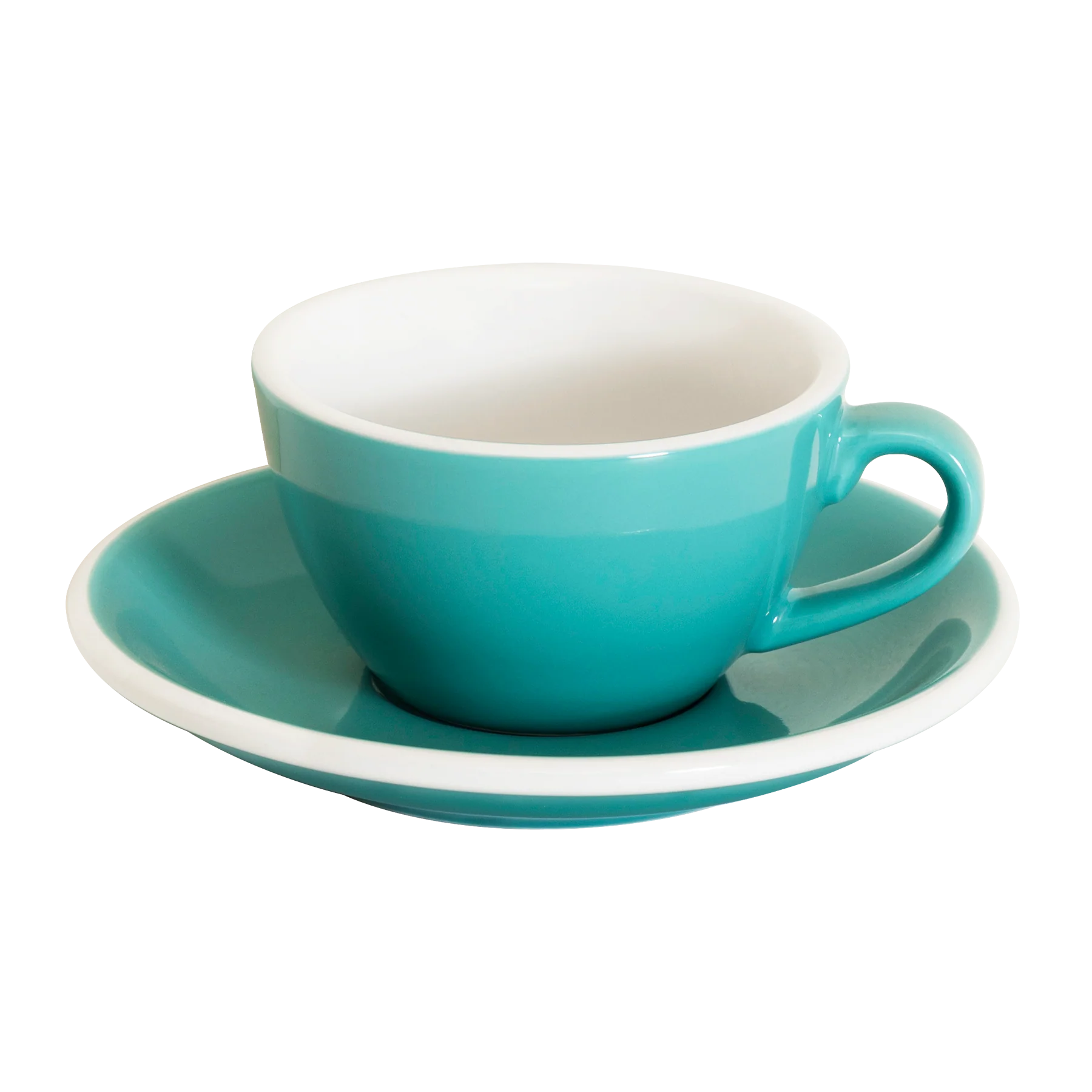 Set of 1 x 150ml Flat White Cup and Saucer - Image 5