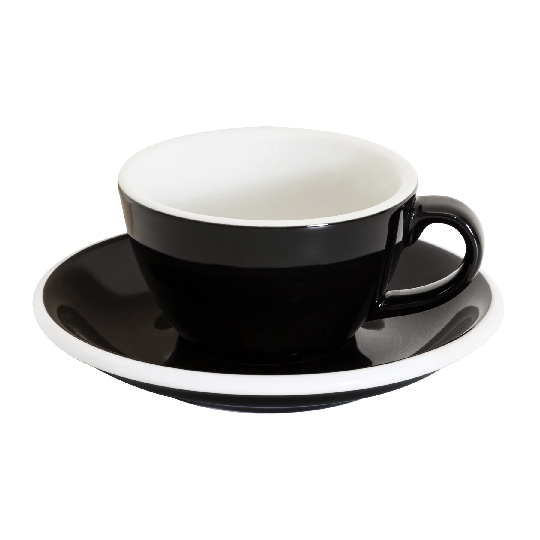 Set of 1 x 150ml Flat White Cup and Saucer - Image 8