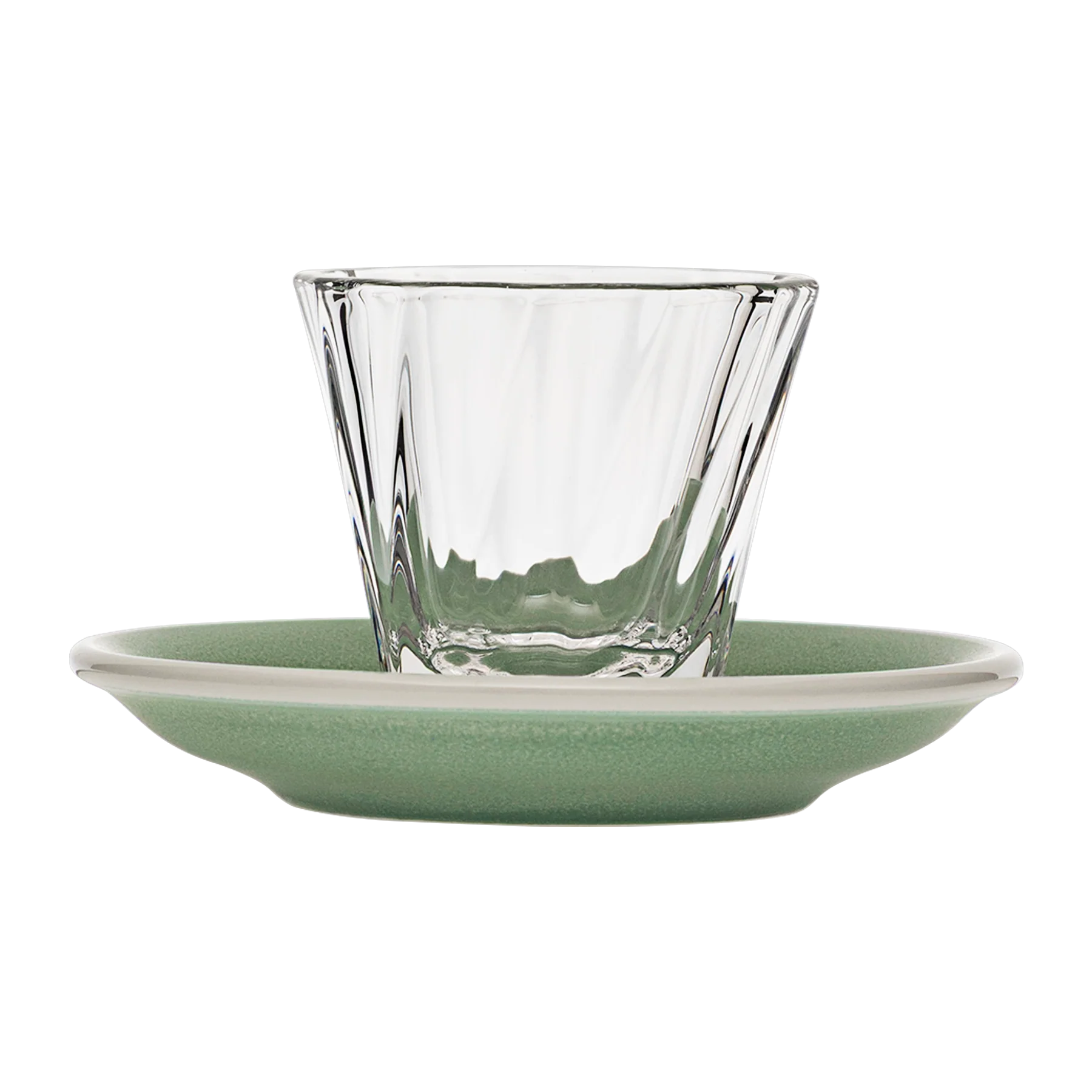 120ml Twisted Cortado Glass  and 14.5cm Shared Saucer - Image 3