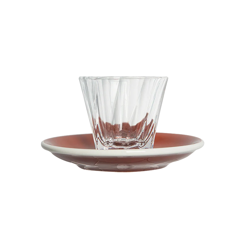 120ml Twisted Cortado Glass  and 14.5cm Shared Saucer - Image 6