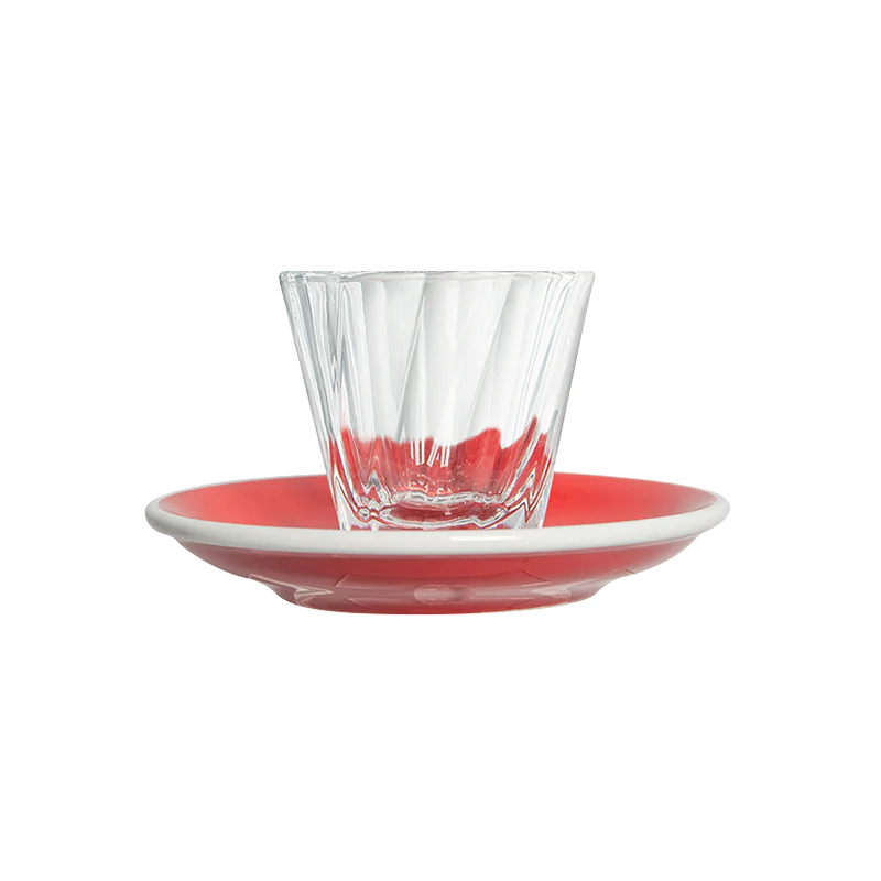 120ml Twisted Cortado Glass  and 14.5cm Shared Saucer - Image 7
