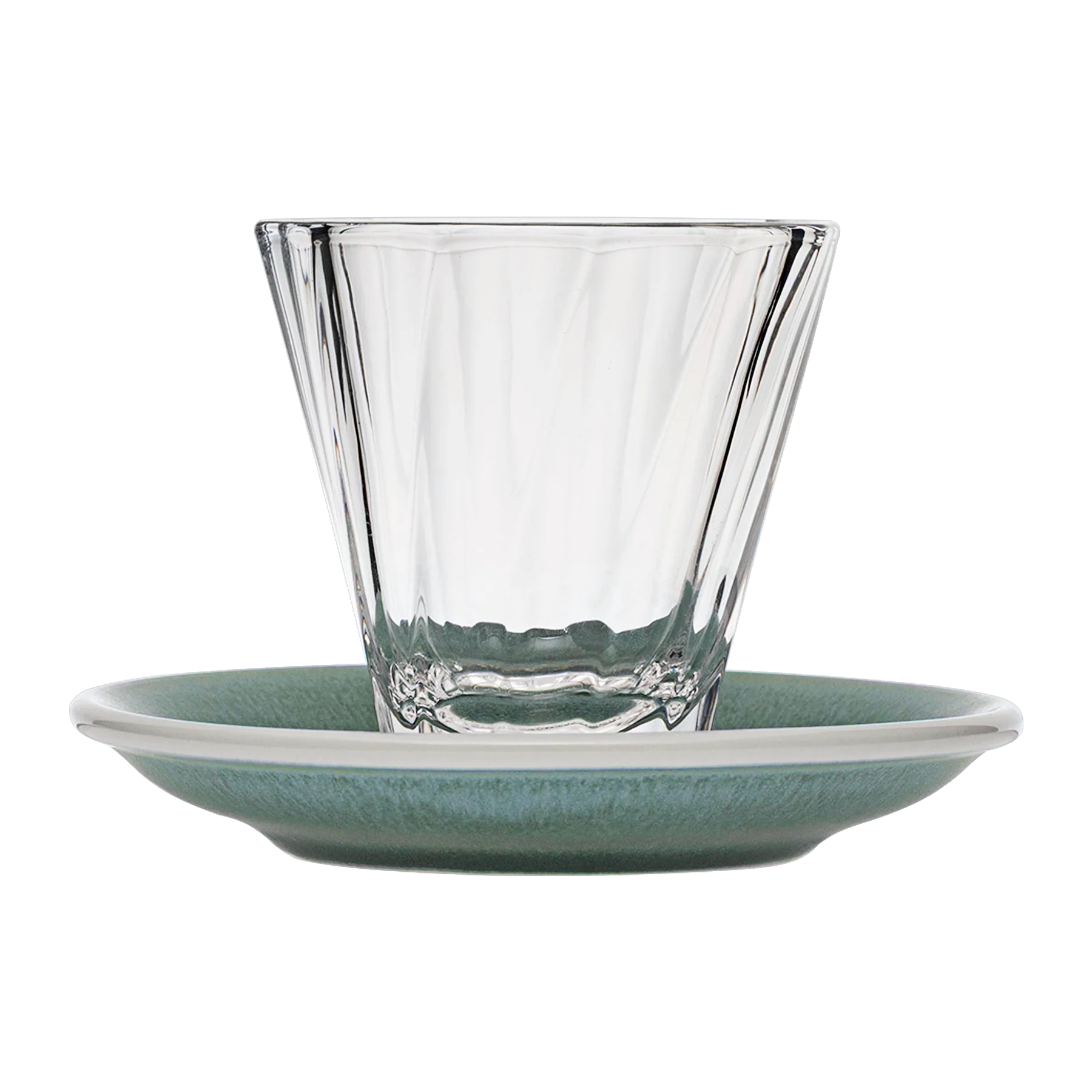 180ml Twisted Cappuccino Glass and 14.5cm Shared Saucer - Image 3