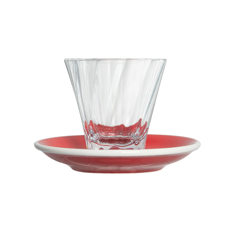 180ml Twisted Cappuccino Glass and 14.5cm Shared Saucer - Image 7