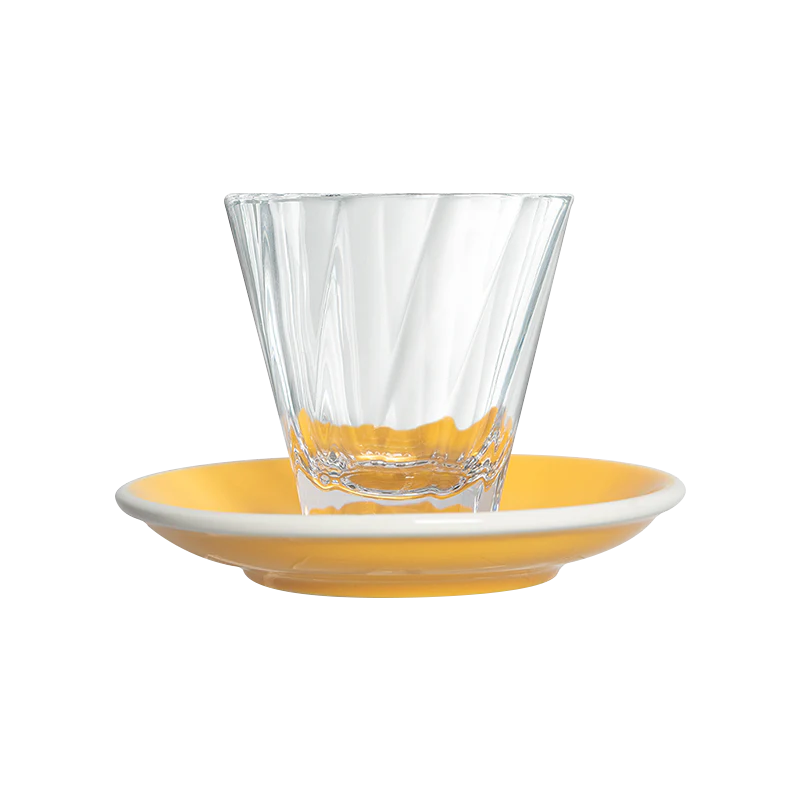 180ml Twisted Cappuccino Glass and 14.5cm Shared Saucer - Image 8