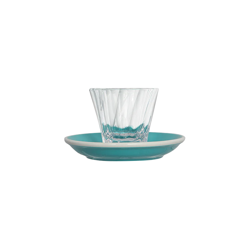 70ml Twisted Espresso Glass  and 11.5cm Espresso Saucer - Image 10