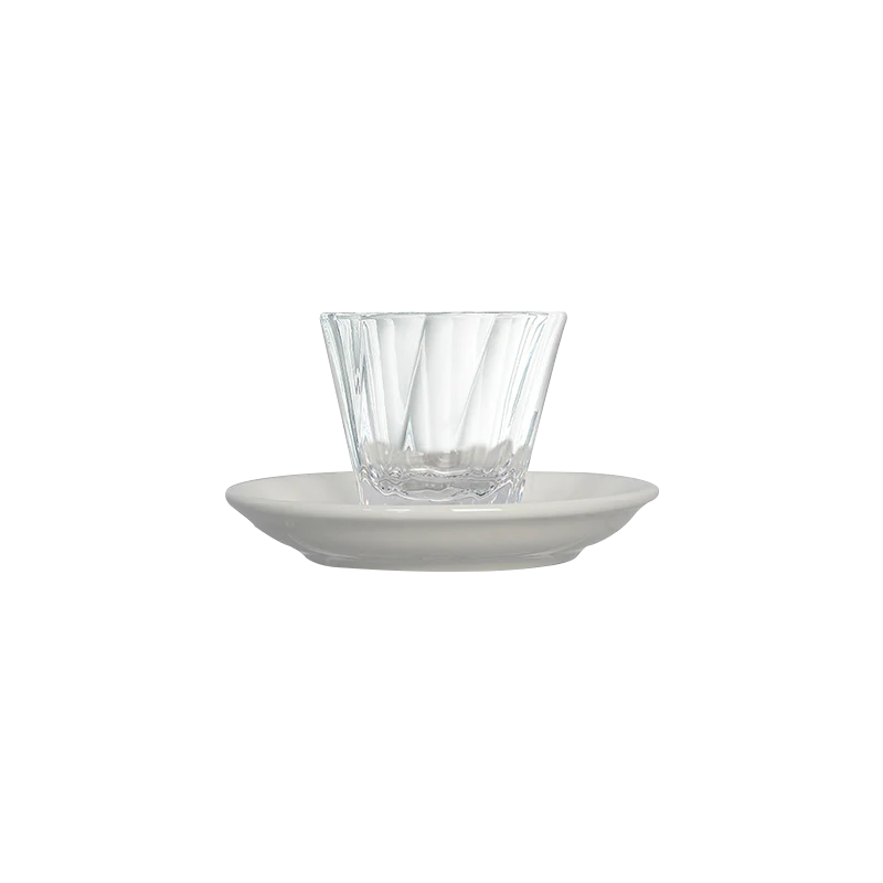 70ml Twisted Espresso Glass  and 11.5cm Espresso Saucer - Image 15