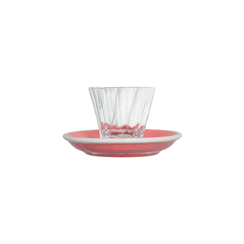 70ml Twisted Espresso Glass  and 11.5cm Espresso Saucer - Image 17