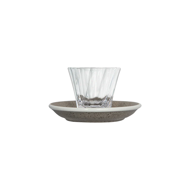 70ml Twisted Espresso Glass  and 11.5cm Espresso Saucer - Image 24