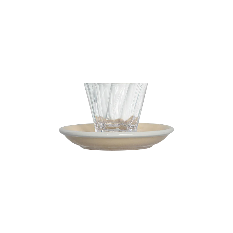 70ml Twisted Espresso Glass  and 11.5cm Espresso Saucer - Image 25