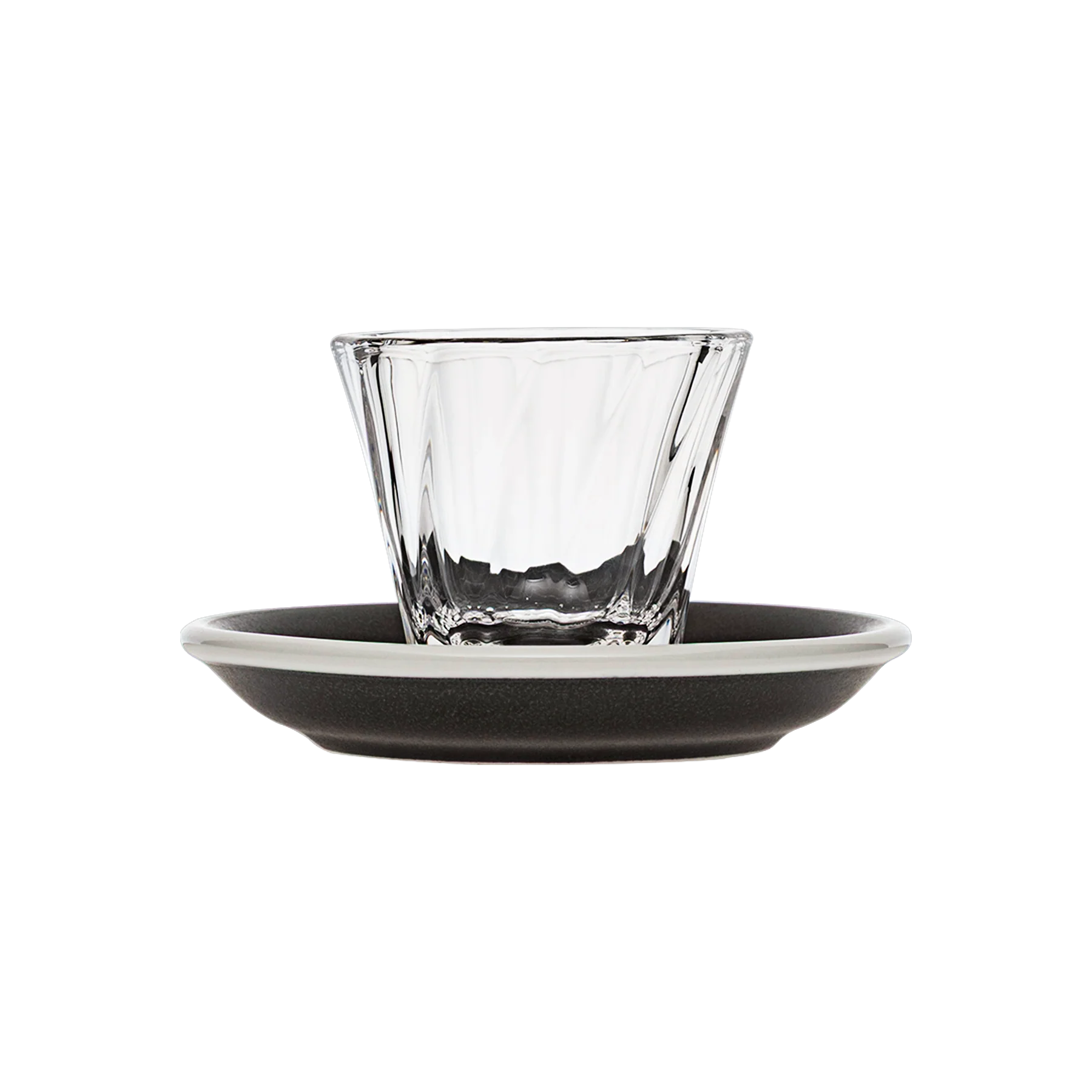 70ml Twisted Espresso Glass  and 11.5cm Espresso Saucer - Image 5