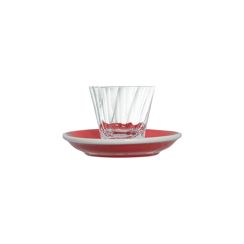 70ml Twisted Espresso Glass  and 11.5cm Espresso Saucer - Image 7